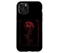 Anime Goth Withered Rose Blood Gothic Art Punk Vintage Edgy Case for iPhone 11 Pro