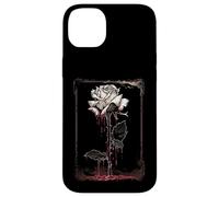 Anime Goth Withered Rose Blood Gothic Art Punk Vintage Edgy Case for iPhone 14 Plus