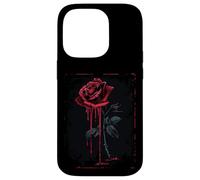 Anime Goth Withered Rose Blood Gothic Art Punk Vintage Edgy Case for iPhone 14 Pro