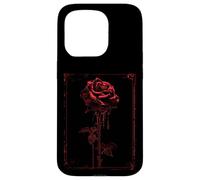 Anime Goth Withered Rose Blood Gothic Art Punk Vintage Edgy Case for iPhone 15 Pro