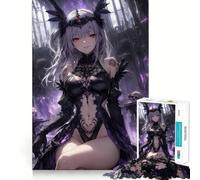 Anime Gothic Queen 1000 Piece Jigsaw Puzzles for Adults Brain Logic Tight Connection Family Fun Birthday Art Gift (50x75cm)