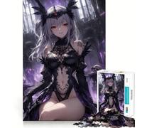 Anime Gothic Queen Jigsaw Puzzles 1000 Pieces for Adults Stress Relief Firm Cut Fun Play Premium Gift (38x26cm)