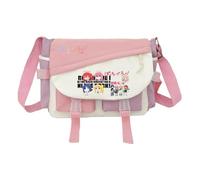 Anime Gotō Hitori Crossbody Bag Anim Character Yamada Ryo Shoulder Bag with Zipper Cartoon Printed Messenger School Supplies for Student