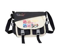 Anime Gotō Hitori Crossbody Bag Anim Character Yamada Ryo Shoulder Bag with Zipper Cartoon Printed Messenger School Supplies for Student