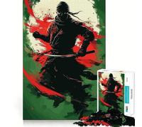 Anime Green Japan Shinobi 1000 Piece Jigsaws for Teenagers Puzzle Creative Play Fine Thick Real Challenge (50x75cm)