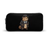 Anime Groundhog Cute Pencil Case Cute Pen Pouch Cosmetic Bag Pecil Box Organizer for Travel Office