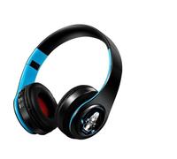 Anime Guilty Crown Yuzuriha Inori Cosplay Props Folding Wireless Headphone Bluetooth Stereo Foldable Headset Adjustable Earphone(Blue)