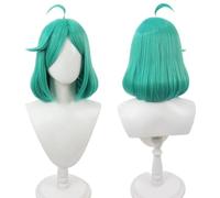 Anime Gushing Over Magical Girls Anemo Nemo Cosplay Wig Green Short Straight Hair Halloween Party Role Play+Wig Cap