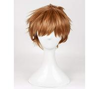 Anime Haikyu!! Volleyball Morisuke Yaku Cosplay Wig Short Linen Blonde Heat Resistant Synthetic Hair Wig + Wig Cap AZ-793