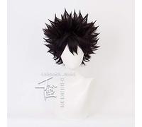 Anime Haikyuu!! Fukurodani Akaashi Keiji Wig Cosplay Costume Heat Resistant Synthetic Hair Men Women All-match Black Short Wigs