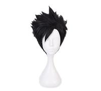 Anime Haikyuu!! Kuroo Tetsurou Short Black Wig Cosplay Synthetic Hair Halloween Costume Party Wigs