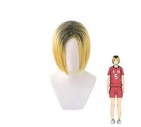 Anime Haikyuu!! Nekoma Kenma Kozume Short Wig Cosplay Costume Heat Resistant Synthetic Hair Haikiyu Men Wigs