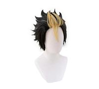 Anime Haikyuu!! Nishinoya Yuu Cosplay Short Wig Haikyu Heat-resistant Fiber Hair with Wig Cap Halloween Party Role Play Men