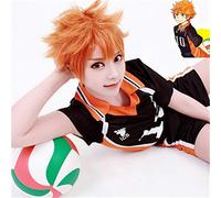 Anime Haikyuu!! Shoyo Hinata Cosplay Wig Short Orange Costume Play Wigs Halloween Party Wigs+wig Cap