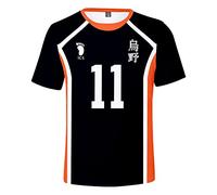 Anime Haikyuu T-Shirt in Clothing for Men, Karasuno High School Volleyball Team Jersey No.4, NO. 10 Tee Top, for Cosplay