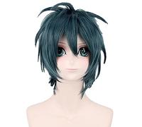 Anime Hataraku Maou Sama! Satan Jacob Dark Green Short Cosplay Wig Men Costume Synthetic Hair Halloween Party Wigs