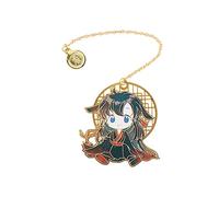 Anime Heaven Official's Blessing Bookmark, Xie Lian Pendant Hua Cheng Fringed Book Markers, Tian Guan Ci Fu Metal Hollowing Book Markers(B)