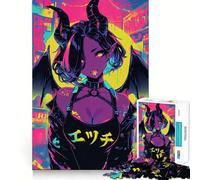 Anime Hentai Succubus 1000-piece Puzzle for Teenagers Reason Skill Stress Relief Enjoyable Challenge Home Accent (38x52cm)