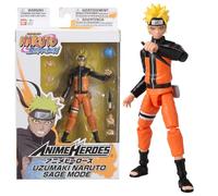 ANIME HEROES Naruto Action Figure Naruto Uzumaki Sage Mode | 17cm Naruto Uzumaki Figure With Extra Hands And Accessories | Naruto Shippuden Anime Figure | Bandai Action Figures For Boys And Girls