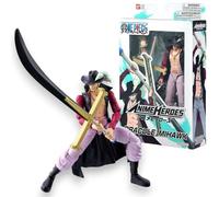 Figurine Anime Heroes articulée - BANDAI - One Piece - Dracule Mihawk oeil de Faucon - 17 cm