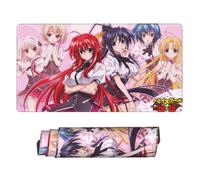 Anime High School DxD Cute Office Gaming Mouse Pad,Large Gaming Mousepad,Home Office Decor Waterproof Non Slip Rubber Stitched Edges Keyboard Extended Mat 16x29.5in