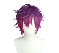 Anime Hoive Uki Violeta Cosplay Wigs Mix Color Heat Resistant Gradient Synthetic Wig Hairs +Wig Cap