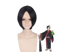 Anime Hoozuki No Reitetsu Hozuki Short Black Wig Cosplay Costume Nana Middle Part Synthetic Hair Wigs For Men Pl-313