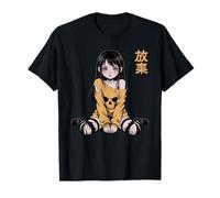 Anime Horror Girl Creepy Goth Waifu Japanese Culture T-Shirt
