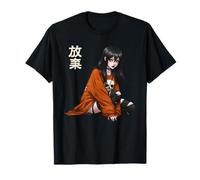 Anime Horror Girl Creepy Goth Waifu Japanese Culture T-Shirt