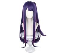 Anime Hoshino Ai Cosplay Wig Blue Purplish Long Straight Ponytail Party Hair Halloween Role Play Costume Party