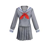 Anime Hoshino Ichika Cosplay Costume Dress School JK Uniform Sailor Outfit,Grey-L