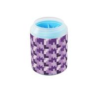 Anime Houndstooth Amethyst Reusable Dog Foot Washer with Soft Massage Brush Essential For All Pets Owners Suitable for Small, Medium, Large Breed Dogs