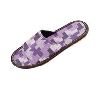 Anime Houndstooth Amethyst Womens Fashion Slippers Indoor and Outdoor Reusable Soft custom prints Dorm Home Slides for Pool Gym Bath House chancletas para mujer