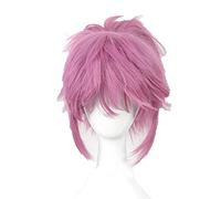 Anime Hunter x Hunter Machi Cosplay Pink Wig Action Figure Heat-resistant Fiber Hair + Wig Cap Halloween Party Men Women