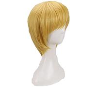 Anime Hunter x Hunter Wigs Kurapika Short Blonde Heat Resistant Synthetic Hair Cosplay Wig + Wig Cap
