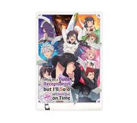 Anime I May Be A Guild Receptionist, But I'll Solo Any Boss to Clock Out on Time Canvas Poster Bedroom Decor Landscape Office Room Decor Gift 16x24inch(40x60cm)