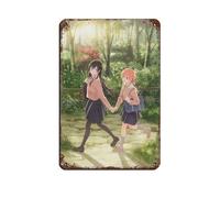 Anime I Will Become Yours Bloom Into You 3 Retro Poster Metal Tin Sign Chic Art Retro Iron Painting Bar People Cave Cafe Family Garage Poster Wall Decoration 8x12inch(20x30cm)