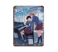 Anime I Will Become Yours Bloom Into You 9 Retro Poster Metal Tin Sign Chic Art Retro Iron Painting Bar People Cave Cafe Family Garage Poster Wall Decoration 12x16inch(30x40cm)