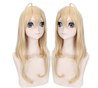 Anime IDOLiSH7 Tsumugi Takanashi cosplay Wig Heat Resistant long blonde Synthetic Hair Costume Cosplay Wigs + Wig Cap One Size Tsumugi pl-556