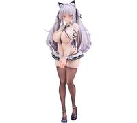 Anime Illustration Alvina-chan Action Figrue 1/7 Scale Original Painting Cat Ear Girl Figurine Uniform Style PVC Desktop Ornament Collectible Gifts