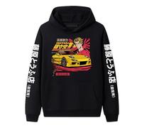 Anime Initial D Hoodies DJM AE86 Sweatshirts Initial D Graphic Long Sleeves Outerwear Takumi Fujiwara Sportswear Casual Hoody Top