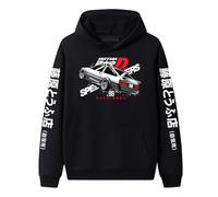 Anime Initial D Hoodies DJM AE86 Sweatshirts Initial D Graphic Long Sleeves Outerwear Takumi Fujiwara Sportswear Casual Hoody Top