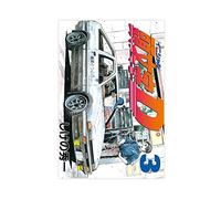 Anime Initial D Poster Canvas Poster Bedroom Decor Sports Landscape Office Room Decor Gift Unframe-style 08x12inch(20x30cm)