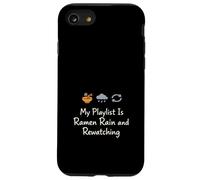 Anime Introvert Weeb Homebody Japan Culture Cozy Ramen Rain Case for iPhone SE (2020) / 7/8