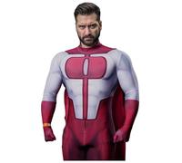 Anime Invincible Cosplay Costume, Mark Grayson Omni Man Nolan Atom EVE Andrea Romanoff Jumpsuit Full Set for Halloween (Style2, 2XL)
