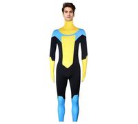 Anime Invincible Cosplay Costume, Mark Grayson Omni Man Nolan Atom EVE Andrea Romanoff Jumpsuit Full Set for Halloween (Style3, S)