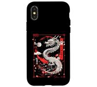Anime Japanese Goth Cyberpunk City Dragon Mythology Asian Case for iPhone X/XS