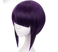 Anime Jirou Kyouka Cosplay Wig Short Purple Wig Boku no Hero Academia Heat-resistant Fiber Hair + Wig Cap Party