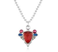 Anime JOJOS BIZARRE ADVENTURE Necklace Red Stone Of Aja Cosplay Pendant Necklace Chain Choker Necklaces Charms Jewelry Women Men