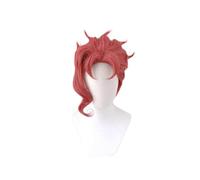 Anime Jojo's Bizarre Adventure Role Play Wig Kakyoin Noriaki Red Curl High Temperature Fiber Hairpiece Halloween Party Cosplay W